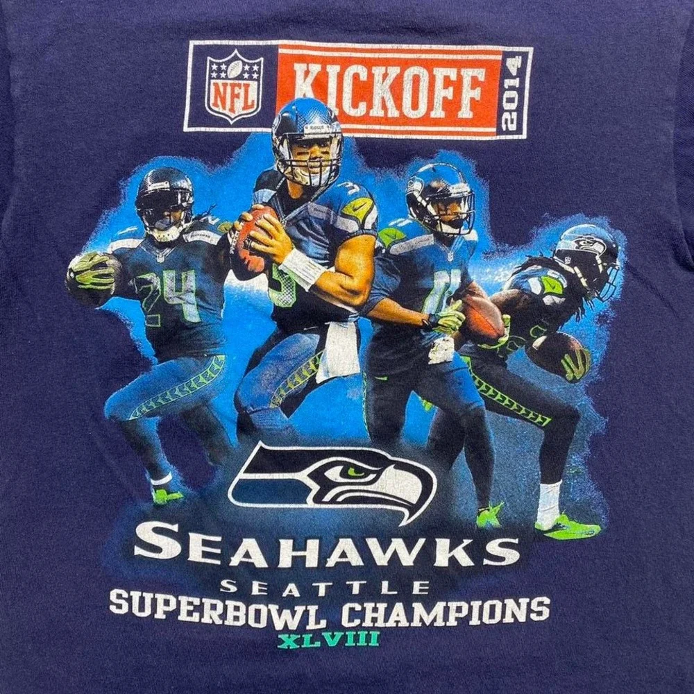 2014 Seattle Seahawks‎ vs Green Bay Packers football shirt